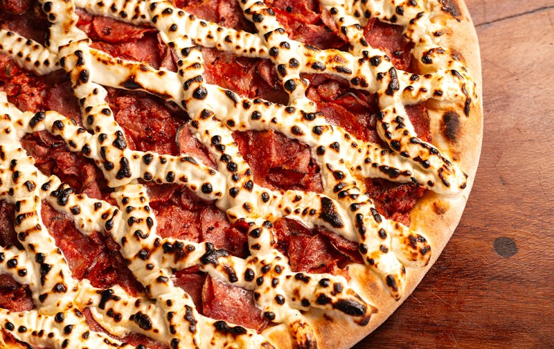 Anthony's signature coal-fired pizza slice